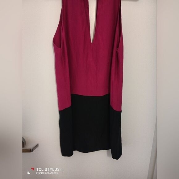 Parker Silk Color Block Dress - Picture 7 of 8